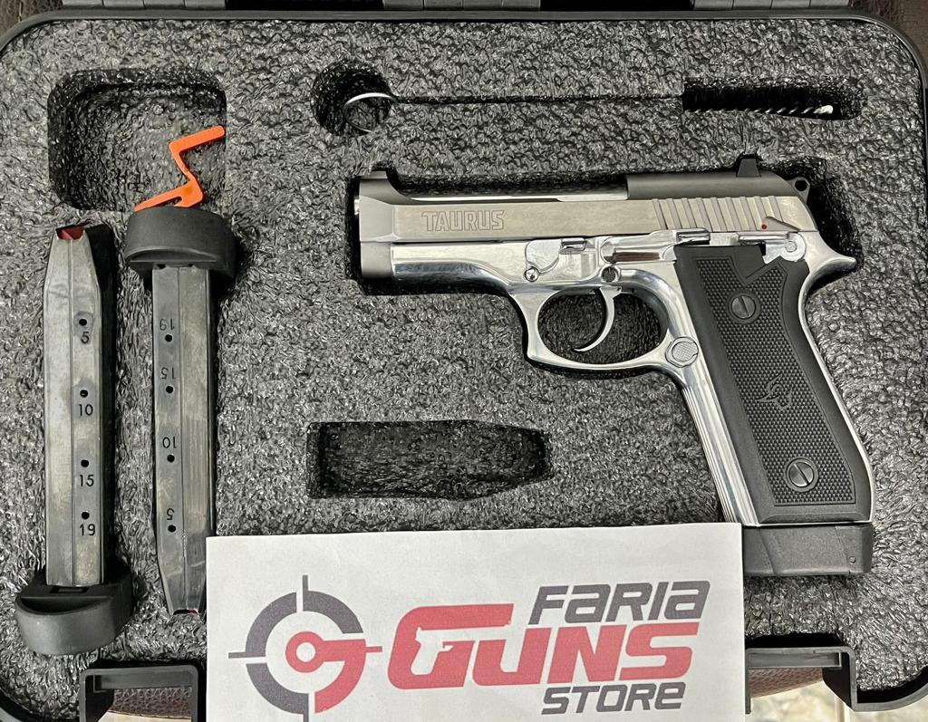 Pistola Taurus 59S Calibre .380 ACP Inox Fosco